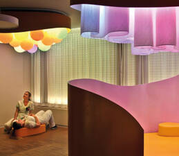 Realistische Visualisierung einer Inneneinrichtung einer Zimmers in einer Kinderklinik