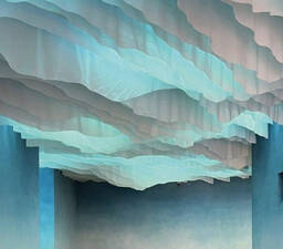 Realistische Visualisierung eines "Himmels", also der Decke eine Zimmers in einer Kinderklinik